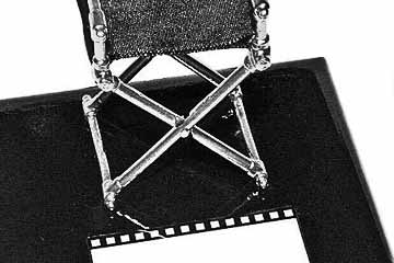 Troféu cadeira de diretor de cinema para premiações e brindes